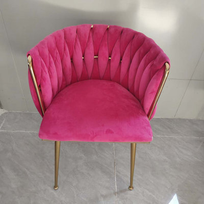 Chaise rembourrée en velours