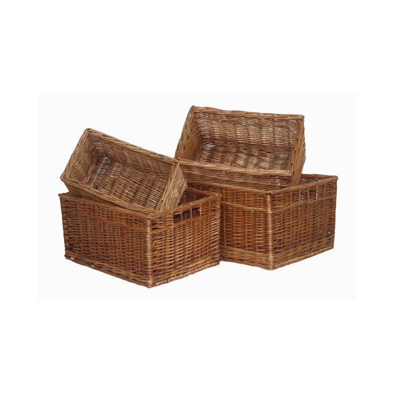 Brambly Cottage Wicker Decorative Basket, 17cm H x 32cm W x 19cm D