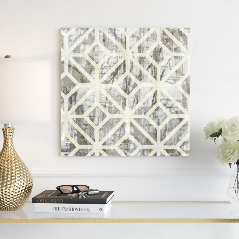 «Neutral Metric III», impression sur toile, H 20 po x l 20 po, Toile tendue