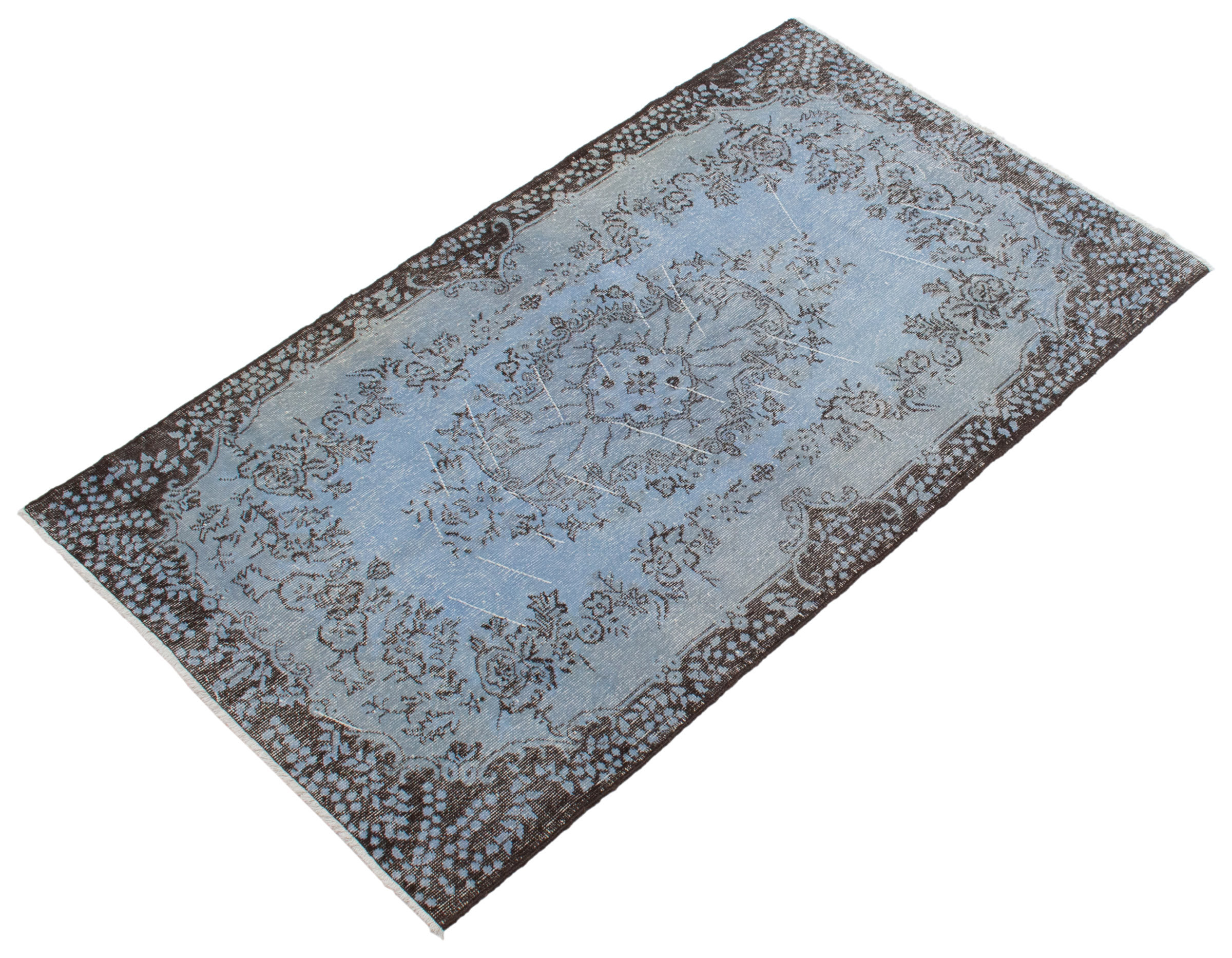 Isabelline Color Transition Light Blue Rug 4'1