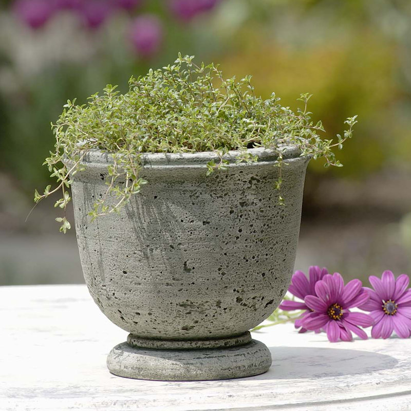 Carbone Handmade Urn Planter, Alpine Stone