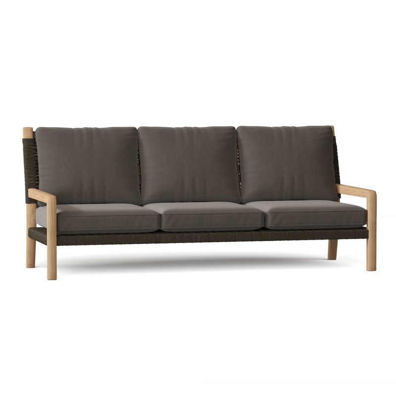 Hudson Outdoor 3 - Seat Patio Sofa, Charcoal Lace, Perigold Mixi Fern