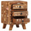 37cm W Solid Wood Bedside Table