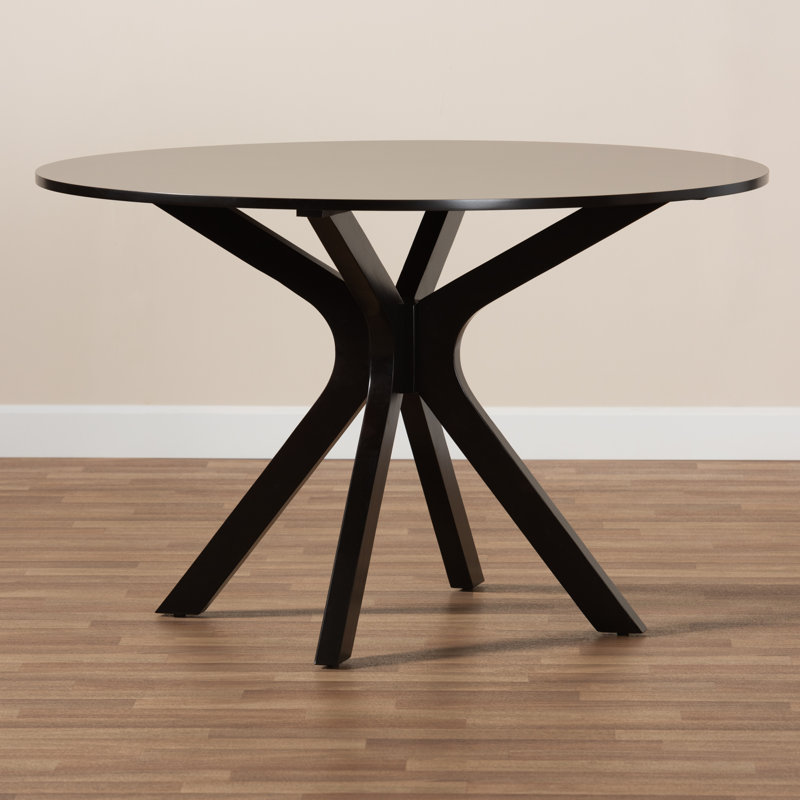 Digennaro Round Dining Table, Dark Brown, 29.9" H x  44.9" L x  44.9" W