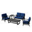 Ensemble de conversation d'extérieur 5 pièces Shweta, parfait pour recevoir avec les tables incluses-1945923095-1945923177