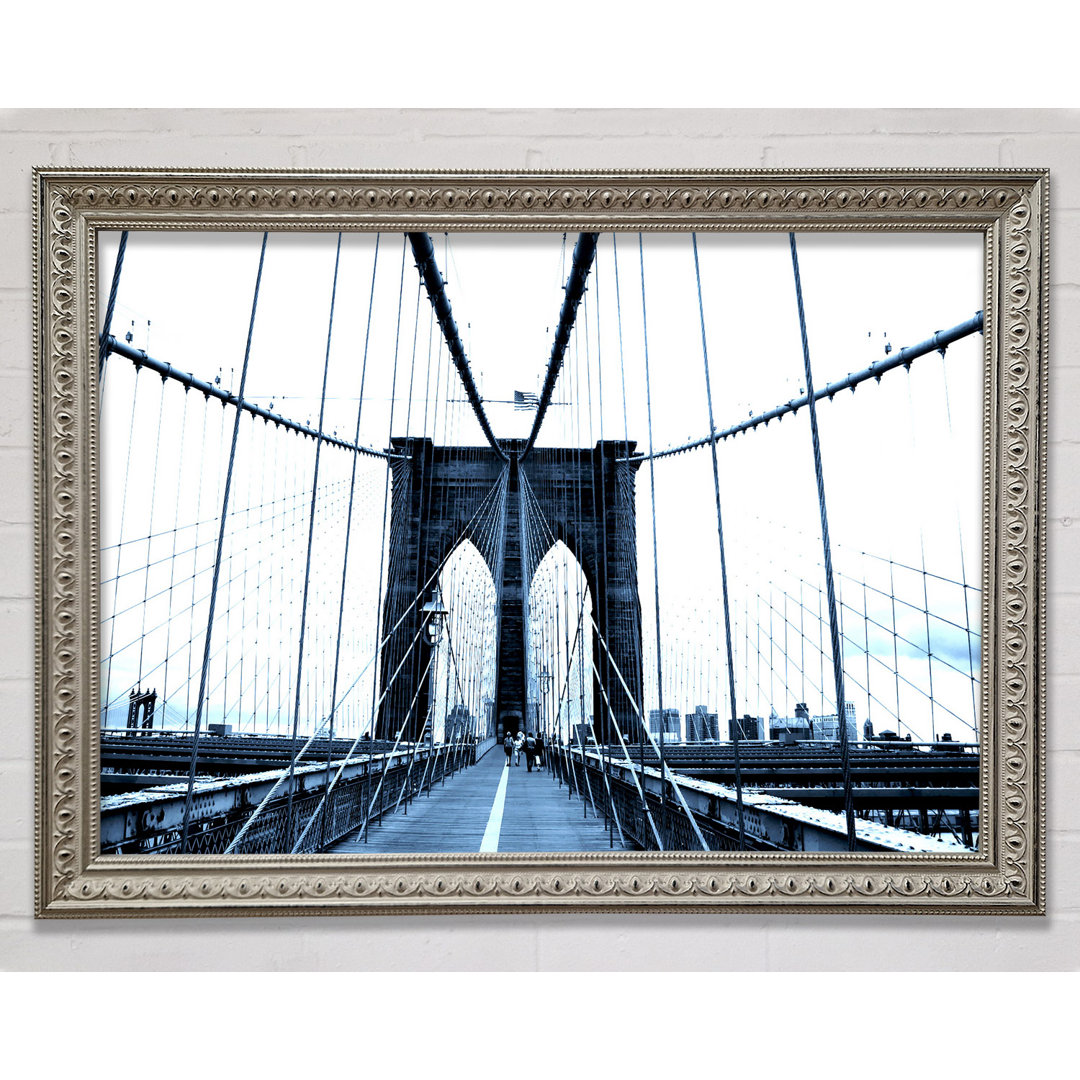 Brooklyn Bridge Blau - Druck