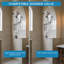 Ensemble de douche mural avec douche à main (valve non incluse)