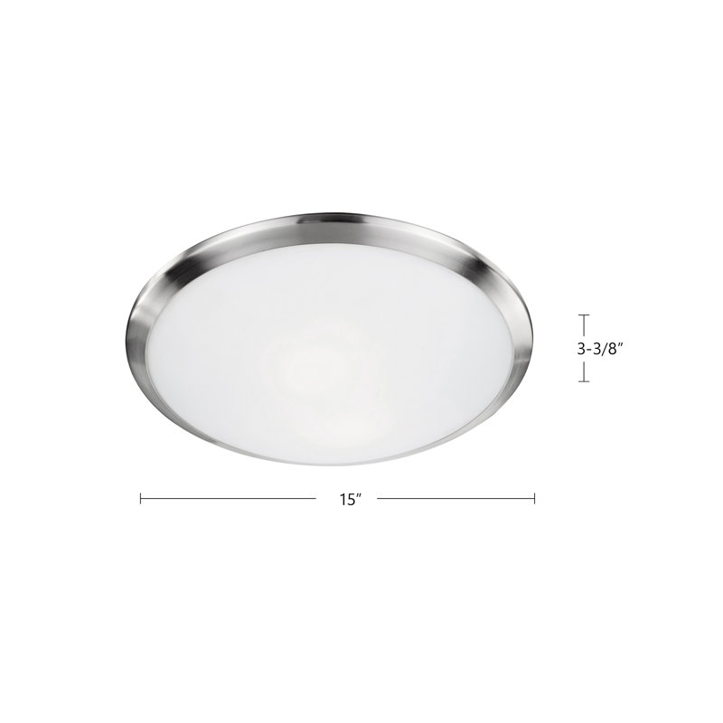 Malta 2 - Light Flush Mount, Brushed Nickel