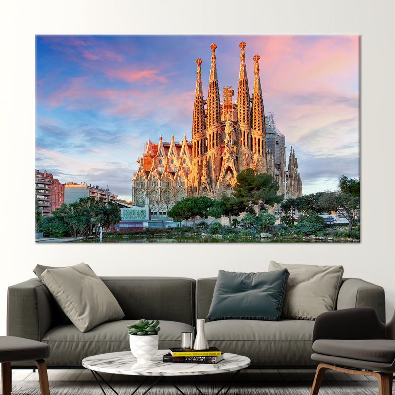 Art mural sur toile Antoni Gaudi, H 10 po x l 14 po, Ne s’applique pas, Toile tendue