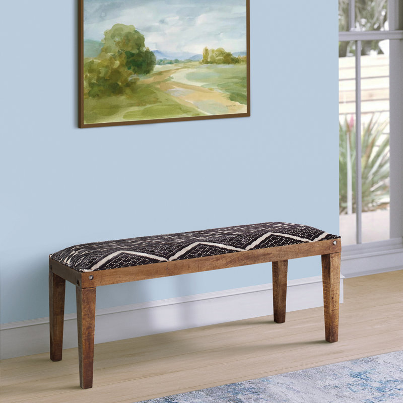 Gallien Cotton Upholstered Bench, 18