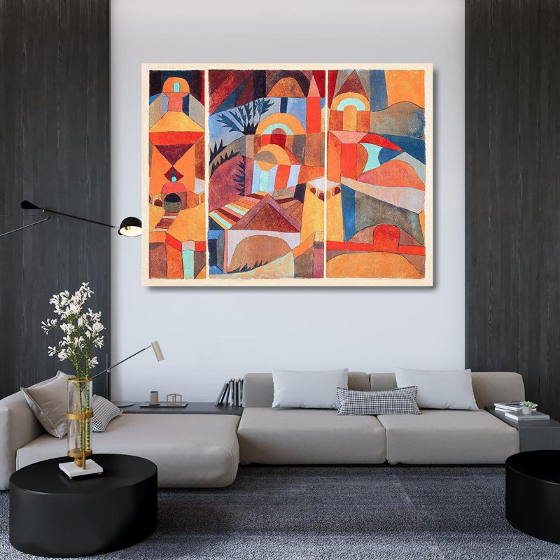 Art sur toile tendu par Latitude Run® Klee, Paul Gallery, Temple Gardens 61756, H 36 po x l 46 po