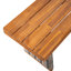 Banc d'extérieur en bois d'acacia (ensemble de 2), finition teck + osier gris-618151845