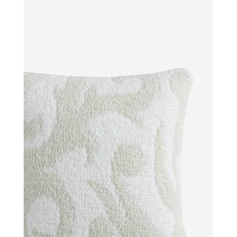 Coussin Casablanca, Fleurs blanc clair/blanc lys