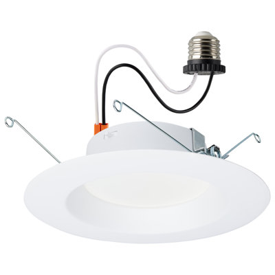Selectable CCT Remodel or New Construction LED Retrofit Recessed Lighting Kit
