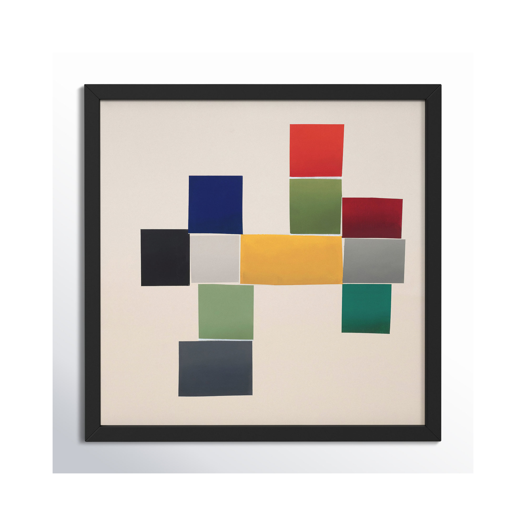 Jewels 1 by Lee Lessem, 16" W x 16" H, Black Framed