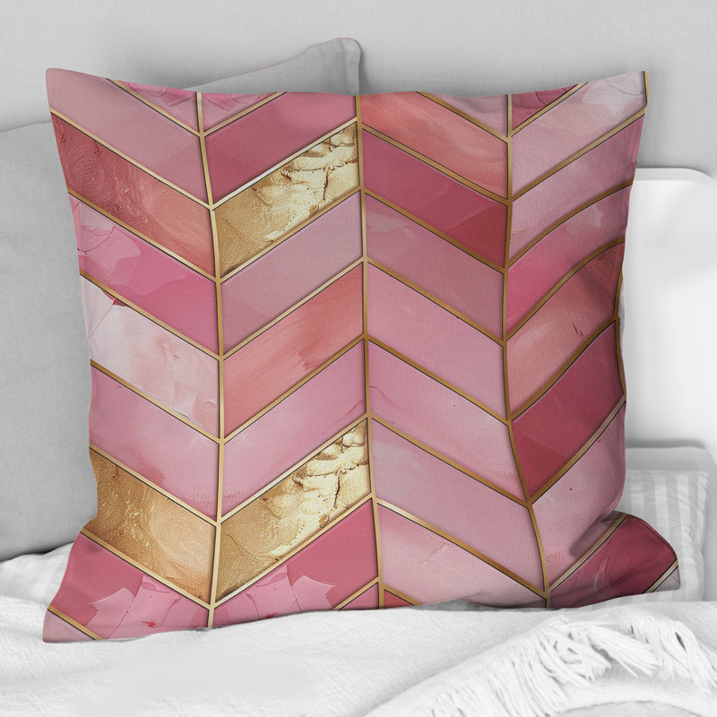 Coussin Chevron, H 18 po x l 18 po