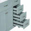 Meuble-lavabo 36 po avec lavabo, armoire de salle de bain avec tiroirs, structure solide et panneau de fibres à densité moyenne