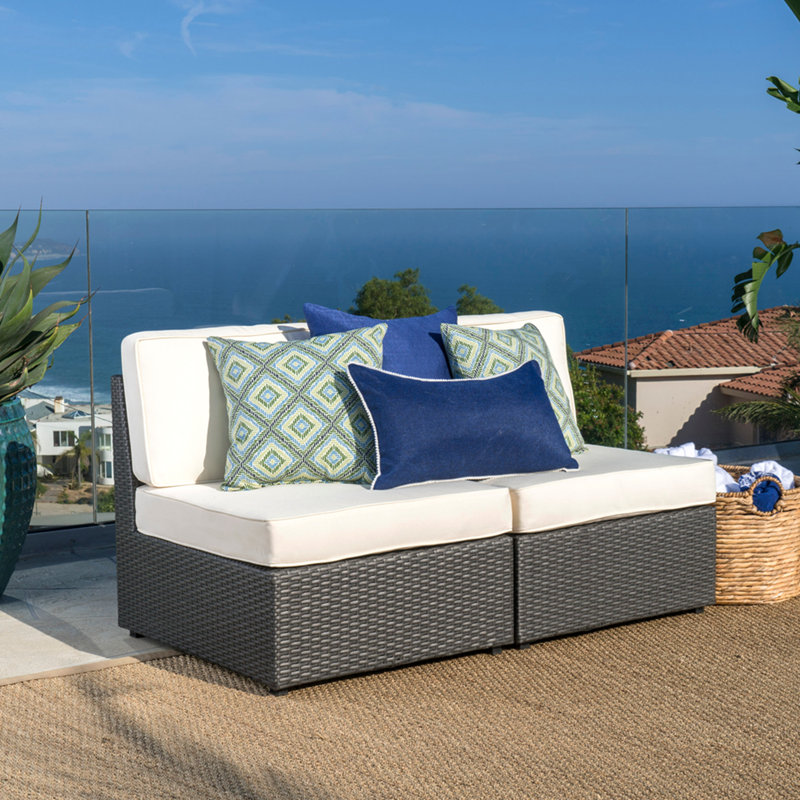 Chaise sans accoudoirs Santa Cruz, Coussin crème / structure gris fer