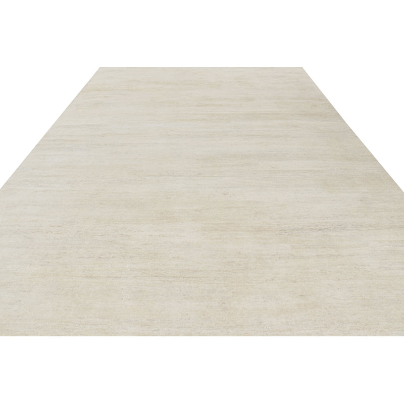 Rug & Kilim’S Modern Textural Rug In Solid Cream