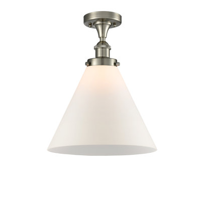 Plafonnier semi-encastré 1 lumière Ballston Urban Cone