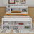 Full Bed With Bookcase Headboard, Drawers And Bed End Storage Case-104370997