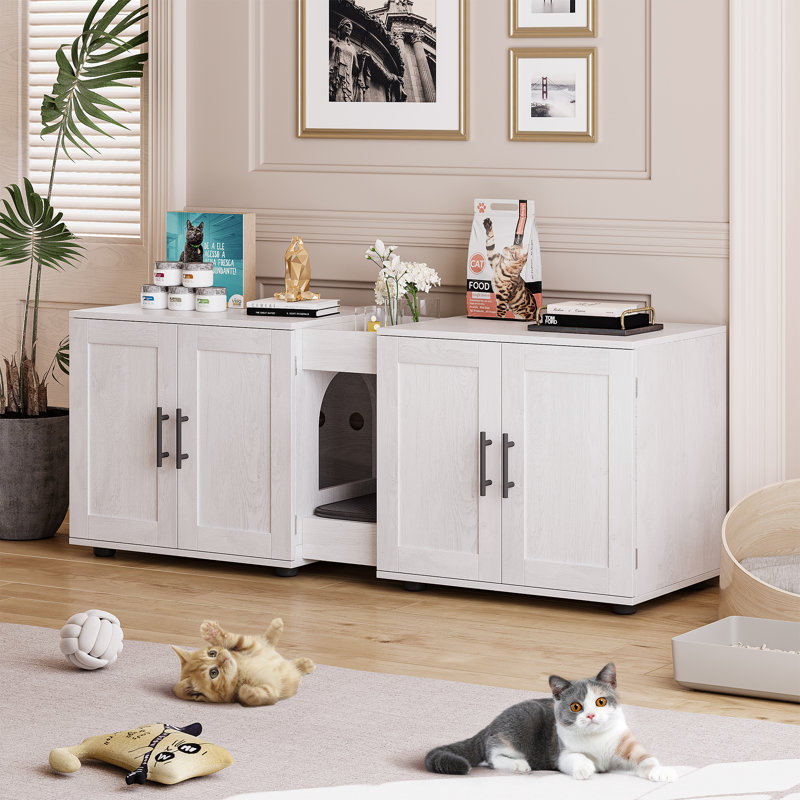 Litter Box Cover, White