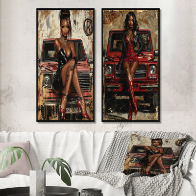 Gseries Queen Boss Girl I - Fashion Wall Art 2 Pieces Set