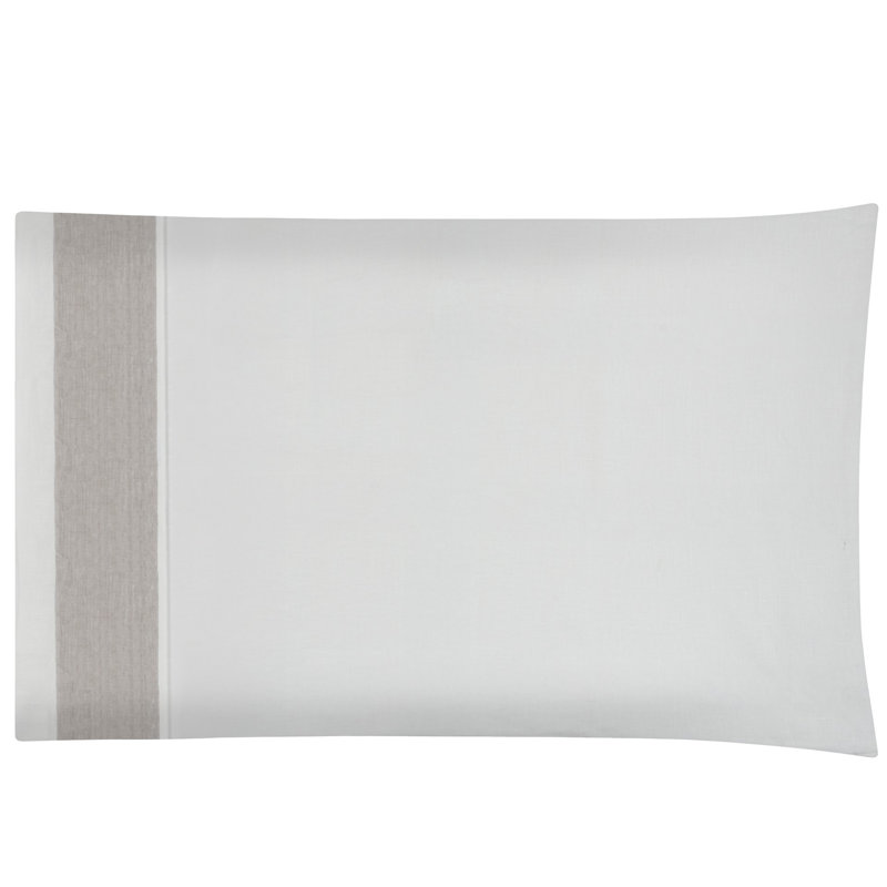 Marbella 100% European linen, pillowcases (pack 2 un), Standard, white-flax