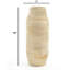 Vase en bois | Pièce décorative élégante fabriquée à la main pour la décoration intérieure | 7 x 18 po