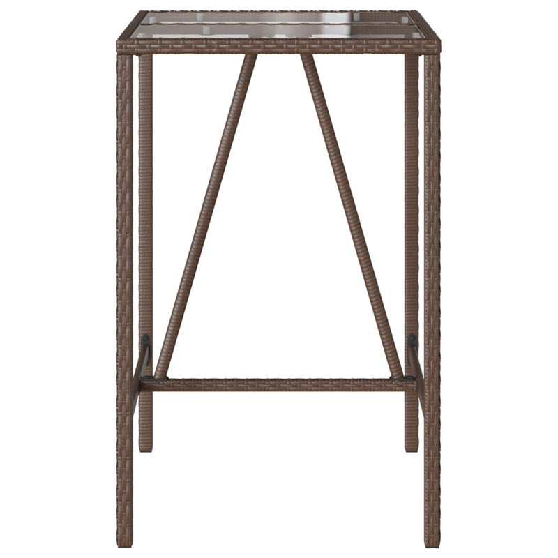 Vidaxl Outdoor Bar Table Brown And Black