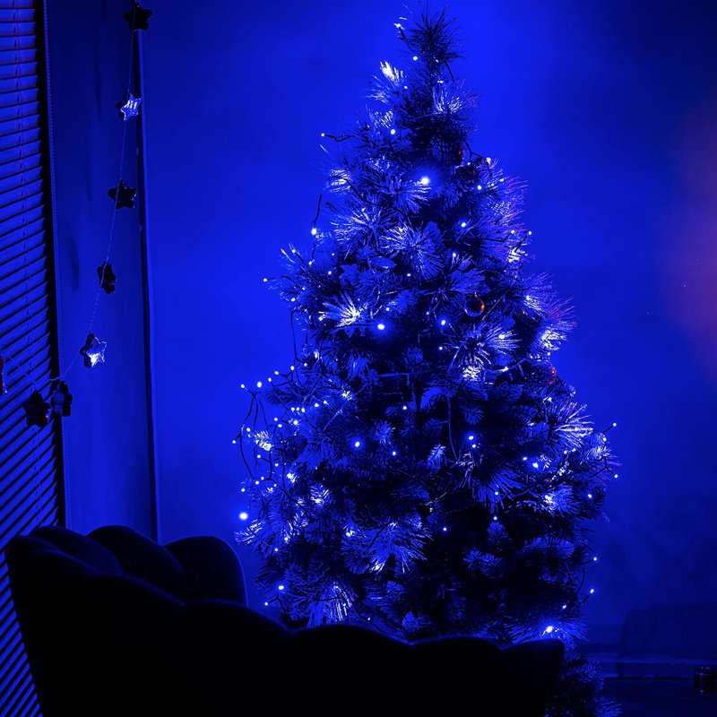 Guirlande de Noël, Bleu