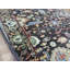 Tapis de zone en laine noir noué la 3 pi 11 po x 5 pi 10 po one-of-kind-the main