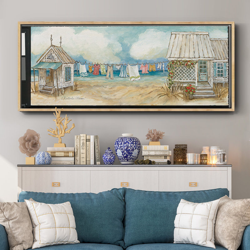 Fresh Laundry II, reproduction d'art sur toile, H 12 po x l 30 po x P 1,5 po, Naturel