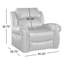 Fauteuil inclinable manuel Faulks avec garniture Ã  clous-893913176