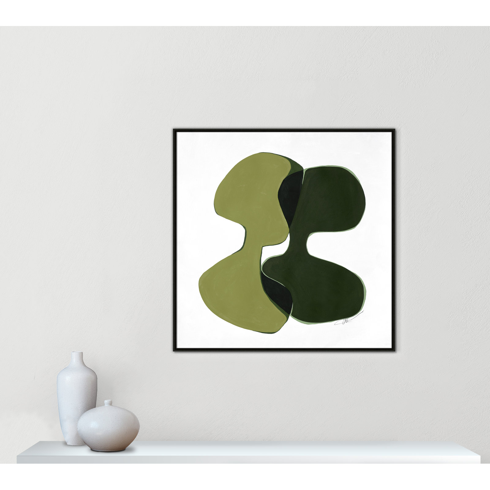 Unity I Print by , 41.5" H x 41.5" W, Espresso
