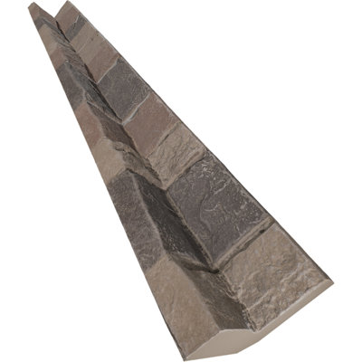 Universal Inside Corner for EverStone Faux Stone Siding Panels, 3"W x 3"D x 48"H, Earth Color