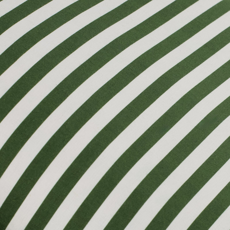 Coussin Aneatra, 20 po x 20 po, Housse de coussin seulement - sans coussin, Rayures vertes