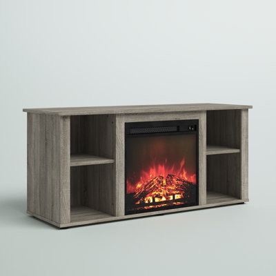 Callalily TV Stand for TVs with Electric Fireplace Included