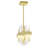 8-inch Integrated LED Mini Pendant Light Satin Gold, Modern Ceiling Fixture for Kitchen, Island, Dining Room, Hallway