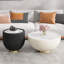 Table basse d'appoint moderne en cuir PU-268354538