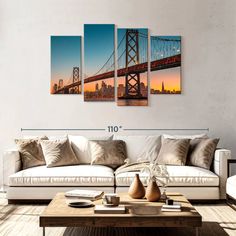Lilie SF Oakland Bay Bridge, 48" H x 75" W