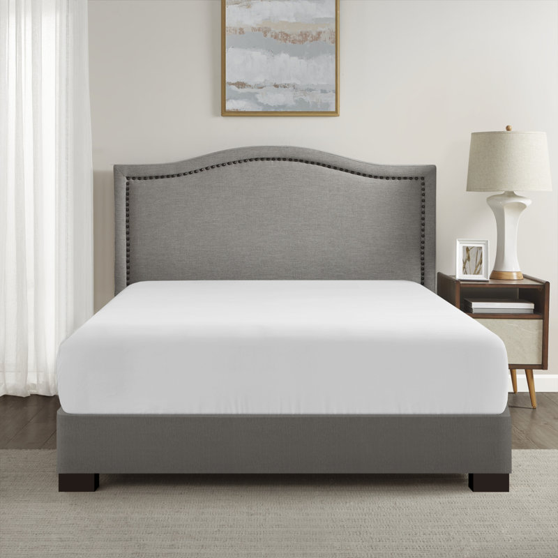 Drap-housse uni en microfibre Coolmax, Lit simple, Blanc