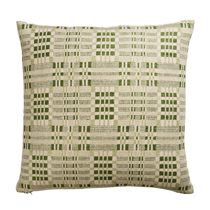 Brimfield Geometric Pillow Cover & Insert, Green, Square 18"