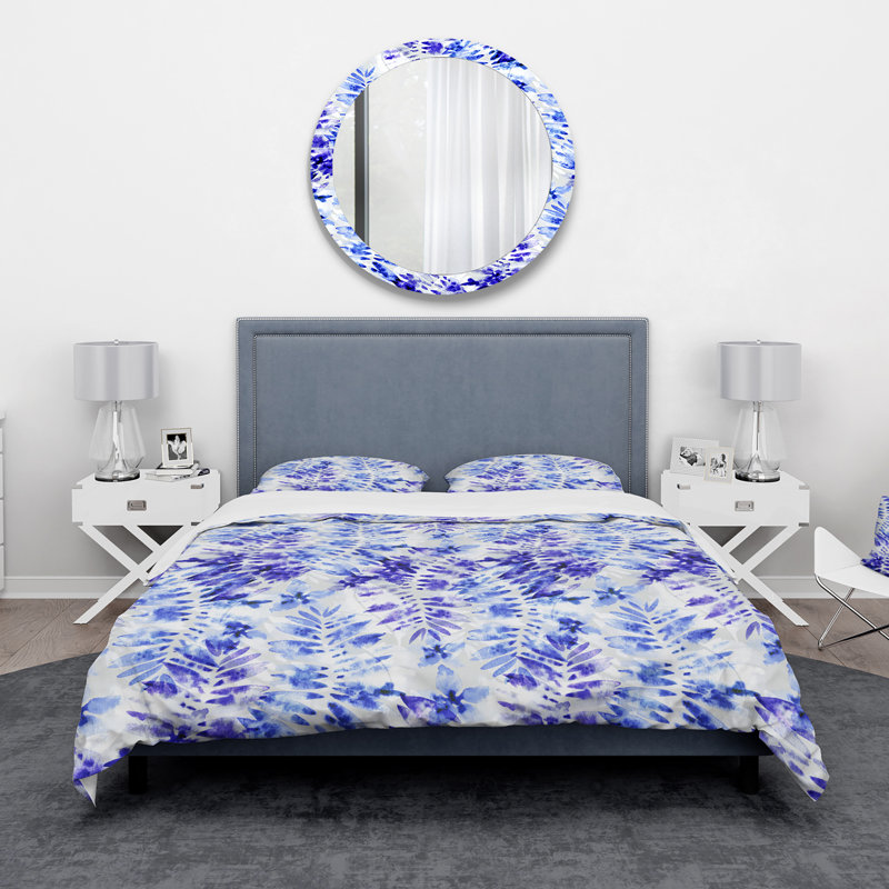 Ensemble de housse de couette tropical, Housse simple + 1 taie décorative