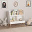Bibliothèque à 2 niveaux avec 5 casiers