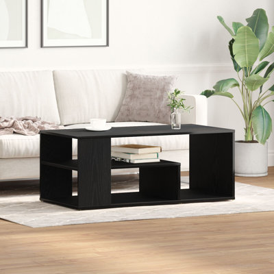 Godhigh Floor Shelf Coffee Table with Storage