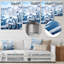 " Blue White Flower Field Jade Lily "-852001716