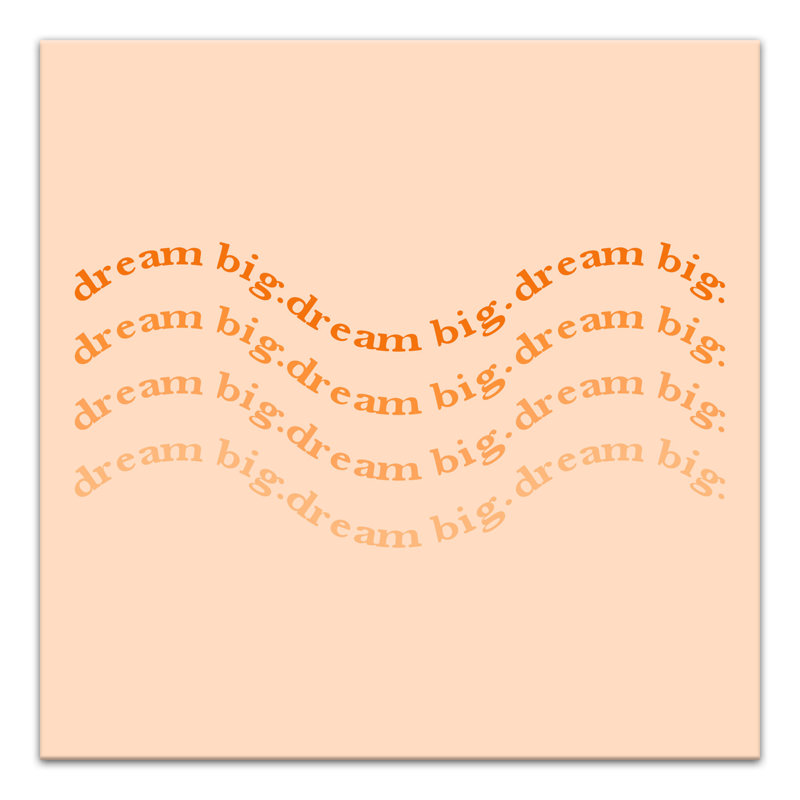 «Dream», impression sur toile, H 12 po x l 12 po x P 1,25 po