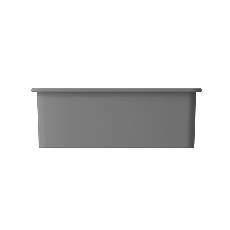 26.75'' L Kitchen Sink, Matte Gray