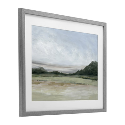 «Crisp Horizons», reproduction sous verre encadrée, conception de Jacob Q